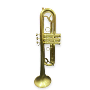 Trompeta fina dorada mate