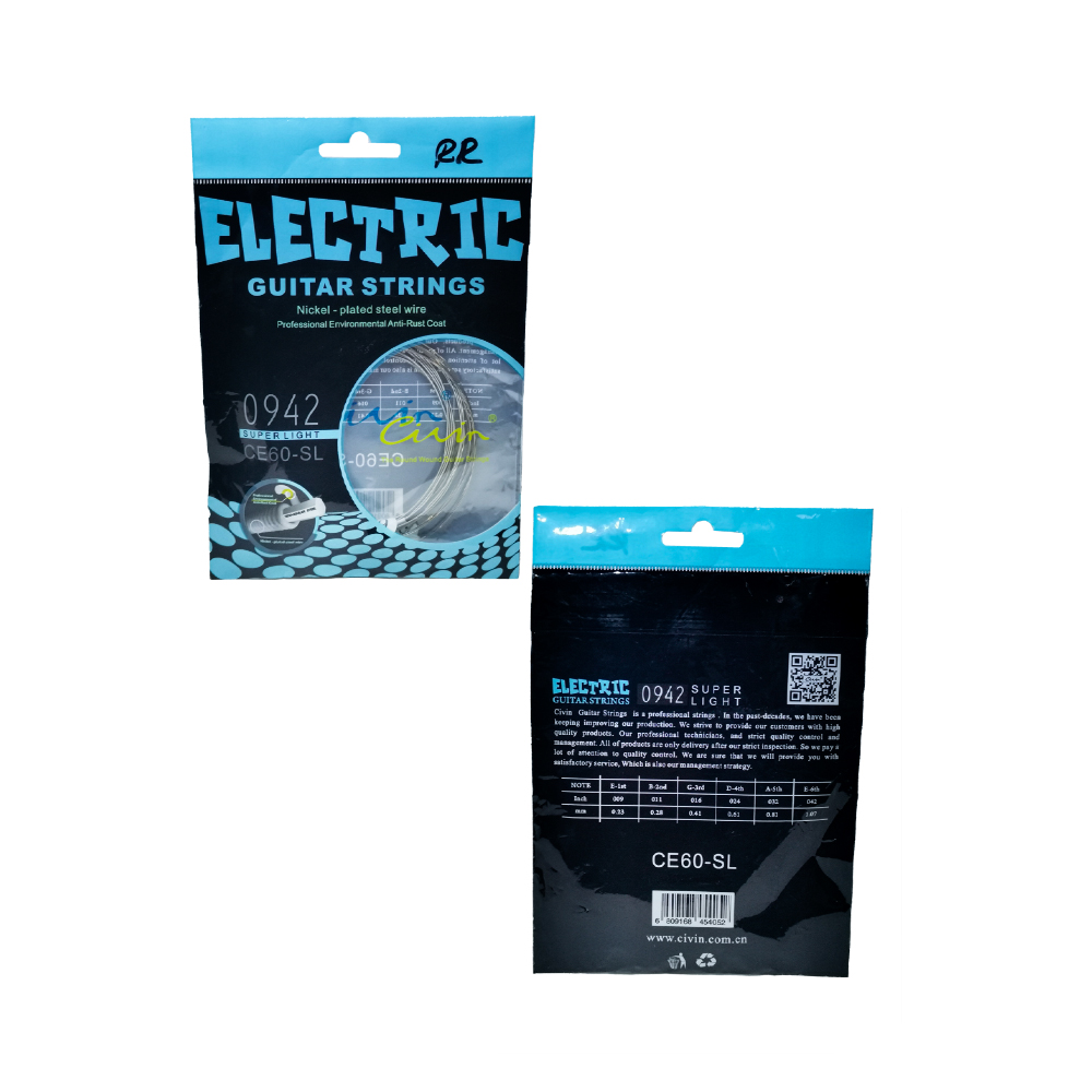 Encordadura Guitarra Eléctrica Extra Light CIVIN